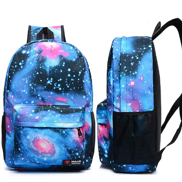 Fashion Backpack Galaxy Stars Universe Space Printing Backpacks For women men school backpack bag Outdoor Travel bag DHL Shipping