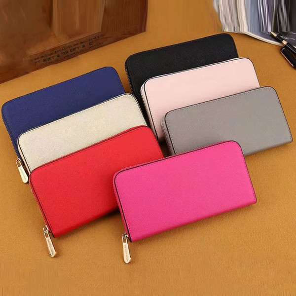 Women M PU Leather Wallets Wristlet Purses Zipper Clutch Bag Outdoor Travel Bags Handbags 7 Colors