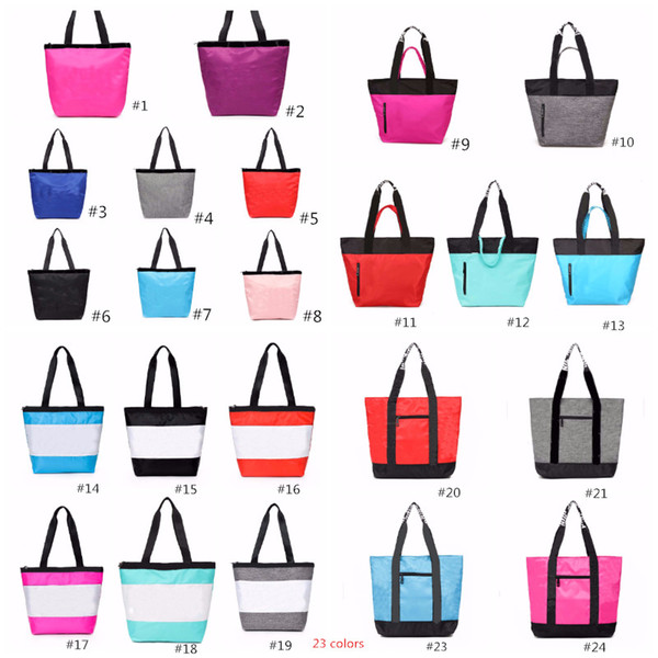 Grey Pink handbags Women 23 Colors Totes Women Ladies Shopping shoulder bags Fast shipping in Stock