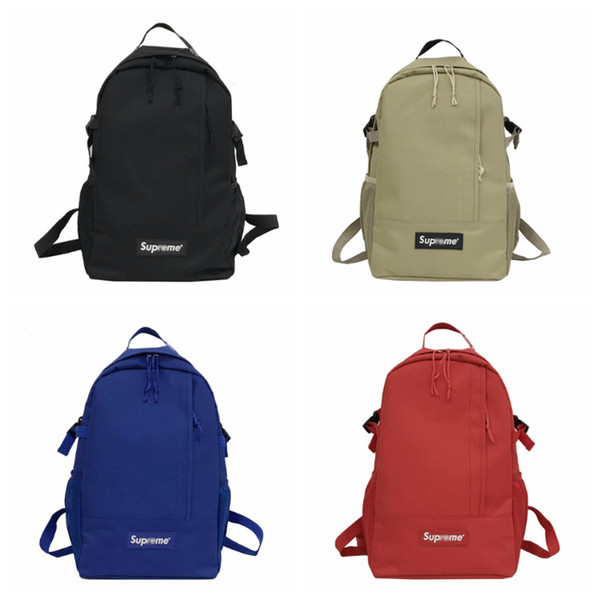 Sup Backpack Casual Backpacks Travel Shoulder Bags Schoolbag Teenager Students Brand Racksacks 4 Colors In Stock