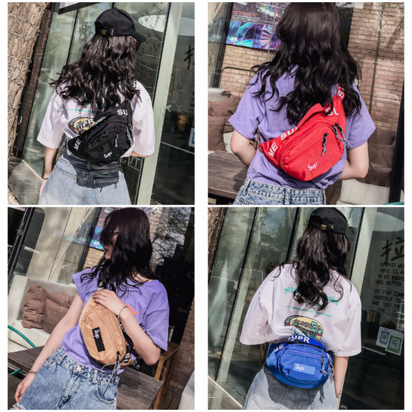 Sup Fashion Fanny Packs 4 Colors 18ss 44th Waistpacks Chest Pack Fashion Men Women bags Shoulder 30.5x14cm Backpack