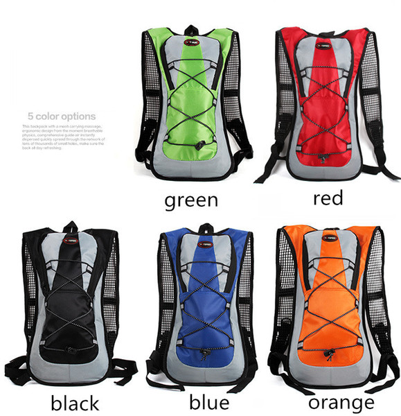 5L Outdoor Backpack Gear Hiking Camping Sport Cycling Bags Rucksack Trekking for Water Bag Multicolor Polyester 10 Pcs DHL Fast Shipping