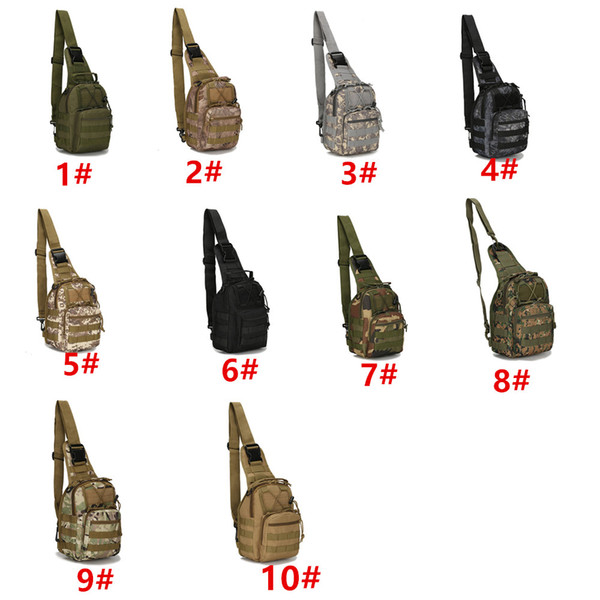 600D Outdoor Sports Bags Single Shoulder Crossbody Camouflage Camping Hiking Bag Tactical Backpack Utility Camping Travel