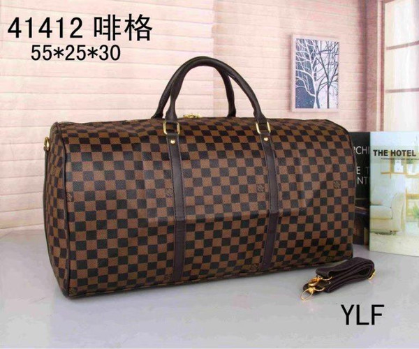 New fashion men's and women's travel bag duffel bag,brand designer luggage bag large-capacity sports bag 55CM