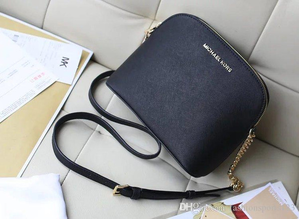 Factory Wholesale 2018 new handbag cross pattern synthetic leather shell chain bag Shoulder Messenger Bag Fashionista