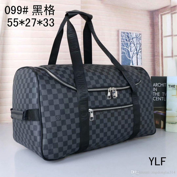 60CM large capacity women travel bags famous classical 2019 sale high quality men shoulder duffel bags carry on luggage keepall without lock