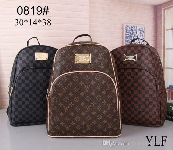 Wholesale Hot Brand designer Backpack Fashion Casual Unisex Travel Bag handbags Couple Backpack Student Bag Computer Bag free shopping