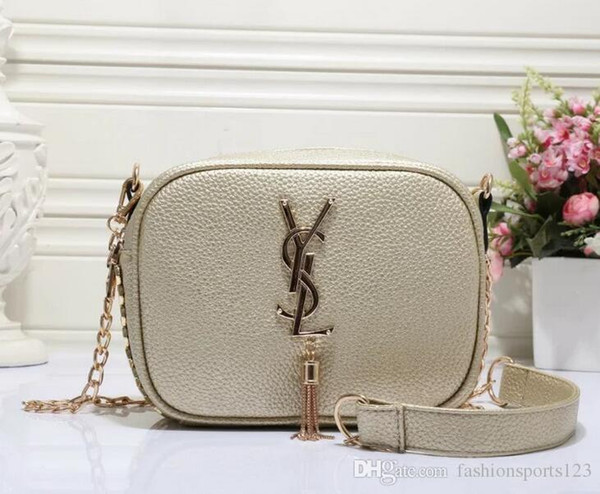 2019 TOP Quality Famous Brand Handbag Vintage Chain bag Cowhide Y Pattern Shoulder Purse size 5 colors hot sales