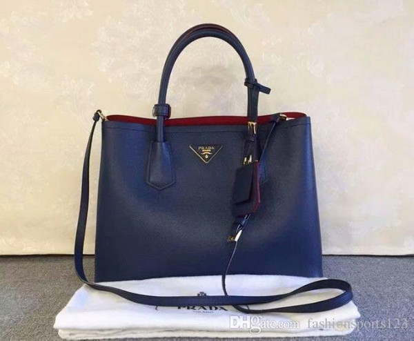 Wholesale- Fashion Brand Designer Women Handbag Genuine Leather Shoulder Bags Top Handle saffiano Bag high quality Lady Totes Messenger Bag