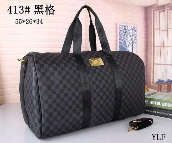 letter hot sale Travel High Quality Famous Brand Keepall shoulder travel bag N41418 Duffle Bag genuine leather brown mono Mens Luggage Bag