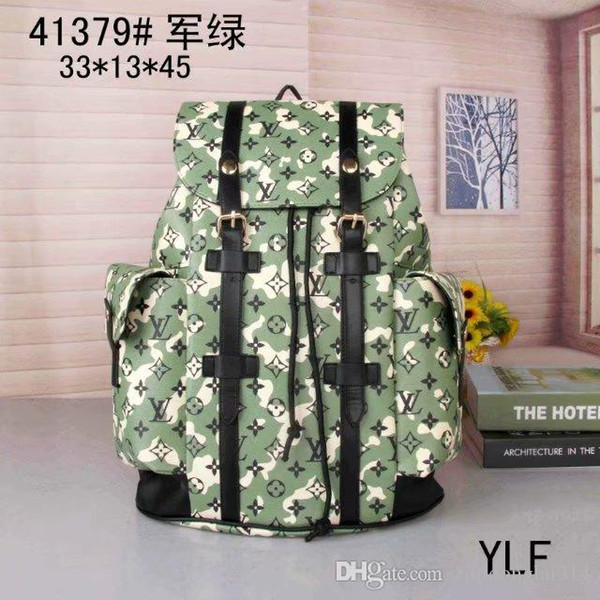 New brand backpack designer backpack handbag high quality two-color stitching backpack school bags outdoor bag free shipping