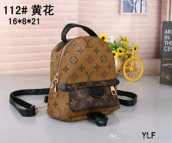 Free ship High quality brands Womens Backpacks Women Bags female PU Leather Ladies Travel Bag