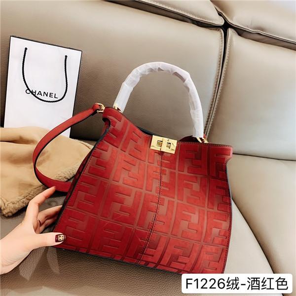 new High Quality Women Bags Luxury Designer red handbag Fashion bags Lady Handbags Purse Shoulder Bag for women Vintage handbag free