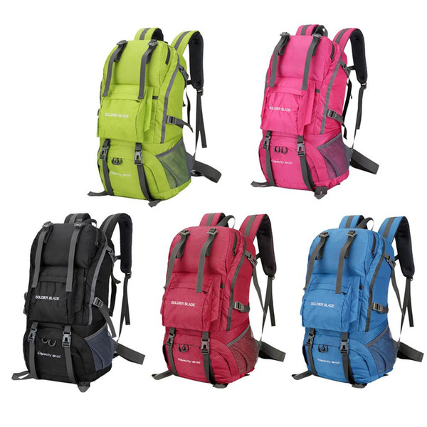 50L Large Capacity Outdoor Mountaineering Bag Unisex Shoulder Outdoor Waterproof Backpack 5 Color To Choose High Quality Bag