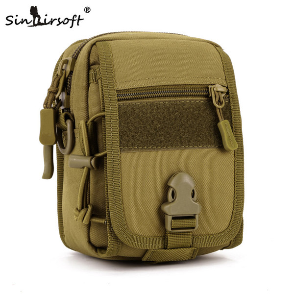 SINAIRSOFT Tactical Molle 900D Nylon Crossbody Pouch Portable Outdoor Cycling pannier Travel Sport Waist Pack Shoulder Bag small Dump 4 uses