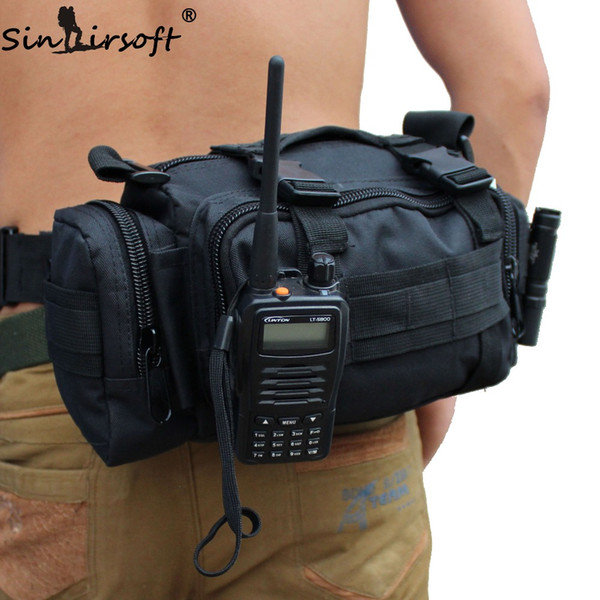 SINAIRSOFT Outdoor Tactical 3L Waist Bag Climbing Adventure Packge MOLLE Bags Multi-function Fishing Hiking Camping Backpacks Gear