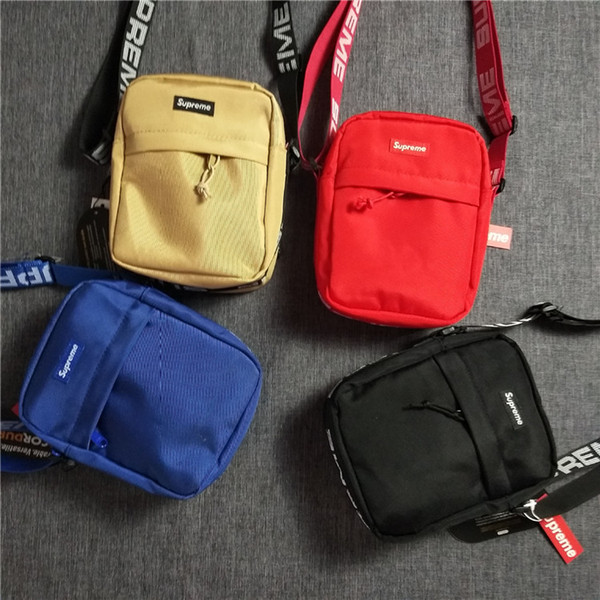 Sup 44th Fanny Pack Chest Pack sup Unisex Fashion Waist Bag Men Canvas Hip-Hop Belt Bag Men Messenger Bags 18ss Small Shoulder