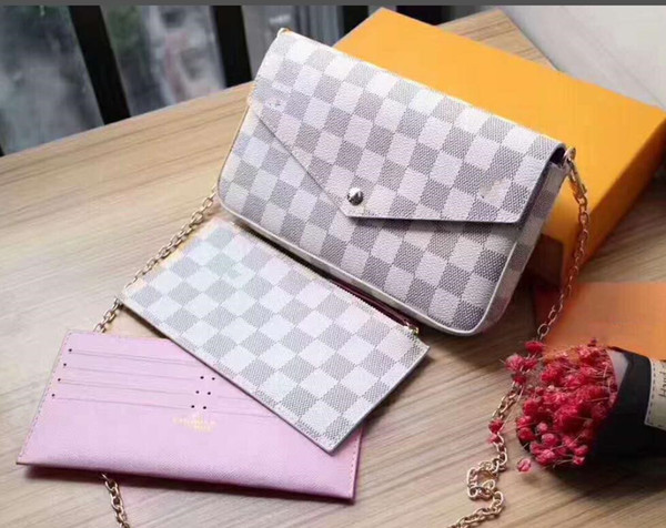 Luxury Elegant Designer MINI Shoulder Bag Small Wallet Crossbody M61276 Pochette Felicie Cases Removable Pocket, 21*11*2CM