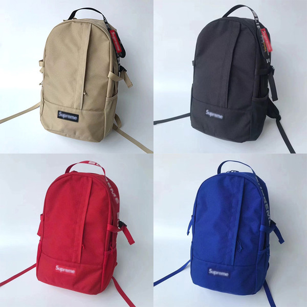 SUP Backpack 18ss School bag outdoor bags Unisex High Quality Duffle bags bookbags Canvas Backpacks SS18