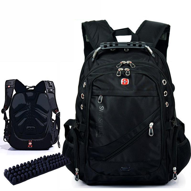 Wholesale-New Fashion Brand Design Men's Travel Bag 15.6 inches Man Backpack Polyester Bags Waterproof Shoulder Bags Computer Packsack