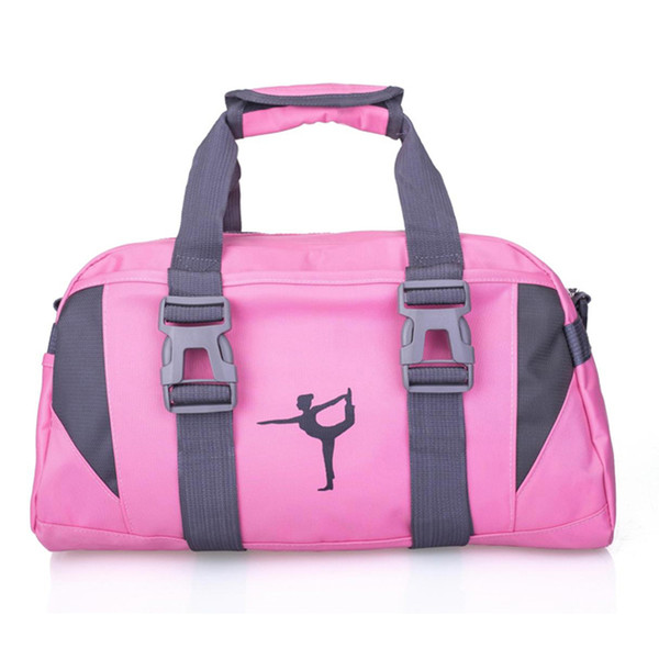 New Sports Training Nylon Fitness Bag Women Sport Outdoors Gym Bag Luggage Sack Female Shoulder Yoga Pack