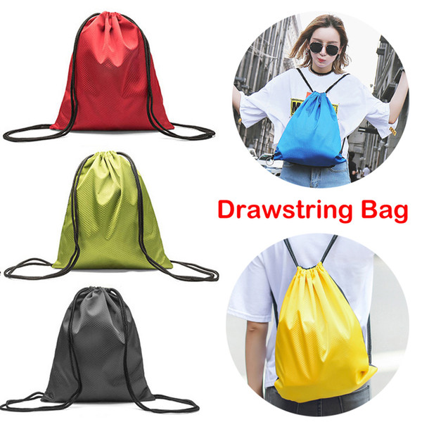 Drawstring Backpack Bags 20L Large Capacity Thicken Oxford Cloth Waterproof Storage Bag for Adults Kids Outdoor Activities Gym Sports M36F