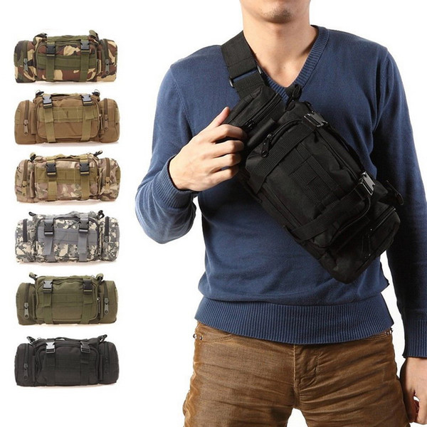 3L Tactical Bag Sport Bags 600D Waterproof Oxford Military Waist Pack Molle Outdoor Pouch Bag Durable Backpack forCamping Hiking