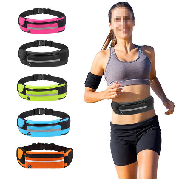 Outdoor Sports Pockets Anti-Theft Mobile Phone Running Belt Multi-Function Men And Women Invisible Kettle Pockets phone water bottle bag