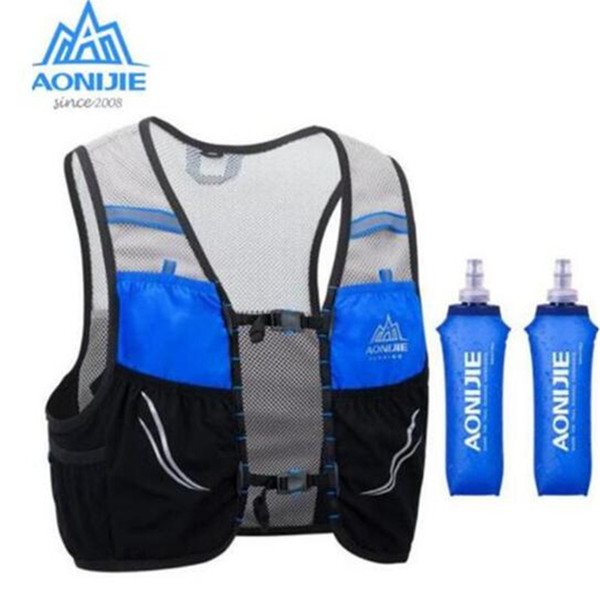 AONIJIE 2.5L Outdoor Lightweight Hydration Backpack Rucksack Bag Vest Hiking Camping Running Marathon 500ML Soft Flask