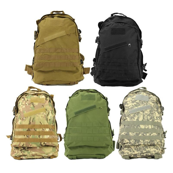 10pcs New Unisex Sports Outdoors Molle 3d Military Tactical Backpack Rucksack Bag Camping Traveling Hiking Trekking 40L Free DHL/Fedex