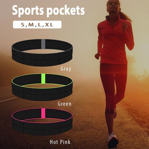 Sports Bag Running Waist Bag Elastic Pocket Pack Portable Jogging Cycling Bum Outdoor Phone Anti-theft Pack Belt #665185