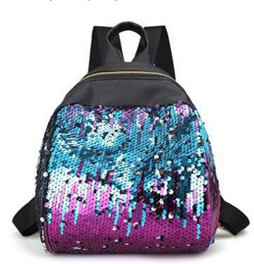 Women Sequins Backpack BlingBling School Bags for Teenage Girls Student Small Travel Ruckack Mochila Mini Backpacks