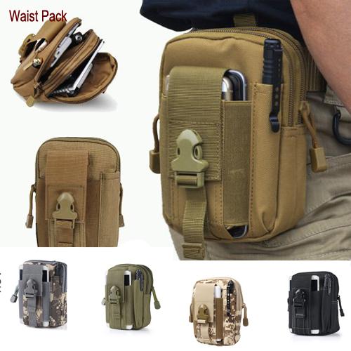 EDC Pouch Utility 5 Colors Camo Bag Military Nylon Tactical Waist Pack Joging Bag Outdoor Essential Best Service E595E