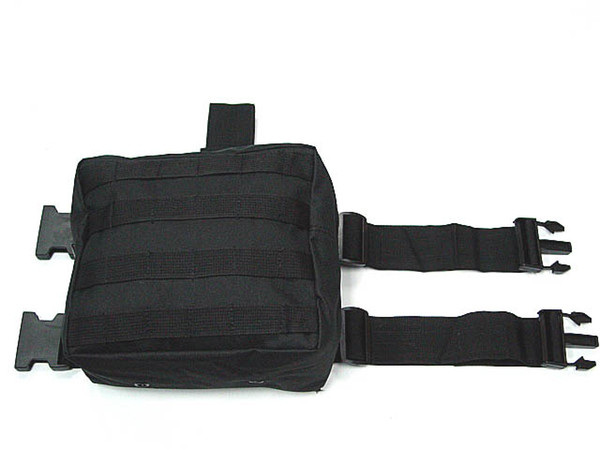 Molle Drop sports bag Leg Panel Utility Waist Pouch Carrier Bag BK OD CB ACU Camo Woodland