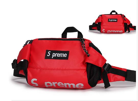 Sup reme men\'s chest, satchel, cycling, waist bag, shoulder bag, sup erme pocket.