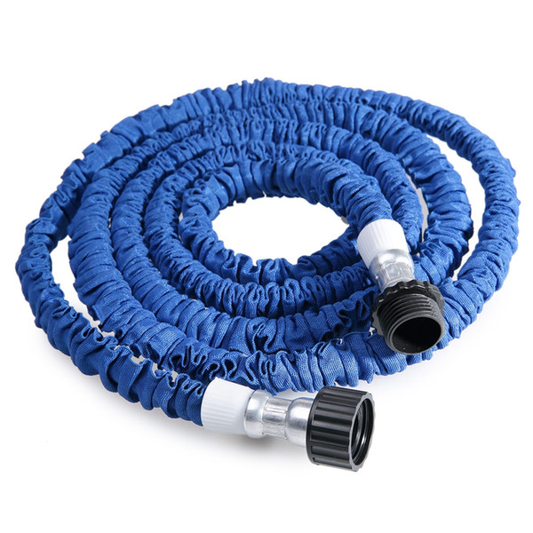 Wholesale 25FT-100FT Plastic Materials A+Quality Blue Water Spray Nozzle Sprayers &Expandable Flexible Water hose Garden Pipe Set