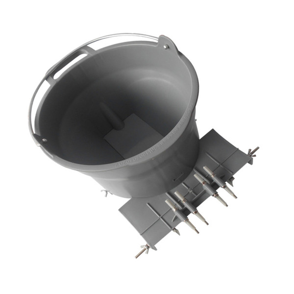 Plastic Builder Bucket Convenient Building Ash Buckets Building Hardware Tools Gray Bucket Cement Bucket