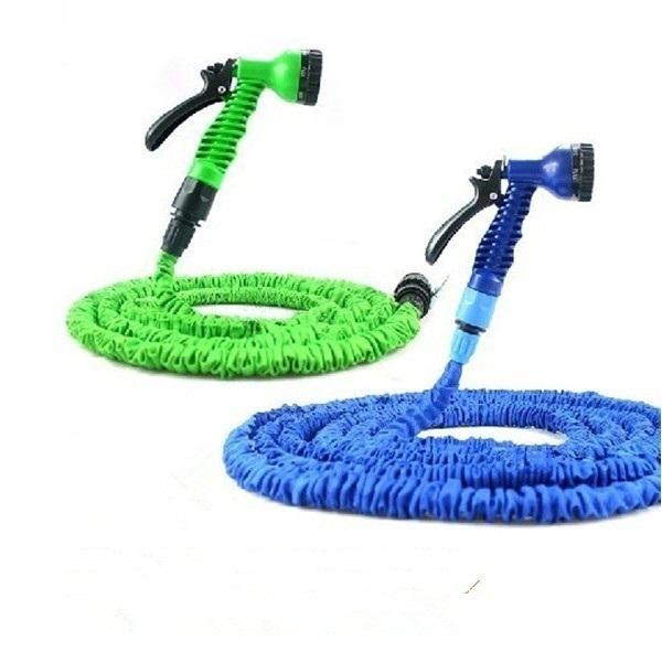Garden Hose Magic Expandalble Hose Water Pipe Drip Irrigation Supplies Water Hose Car Watering Connector with 7 Modes Spray Gun +NB
