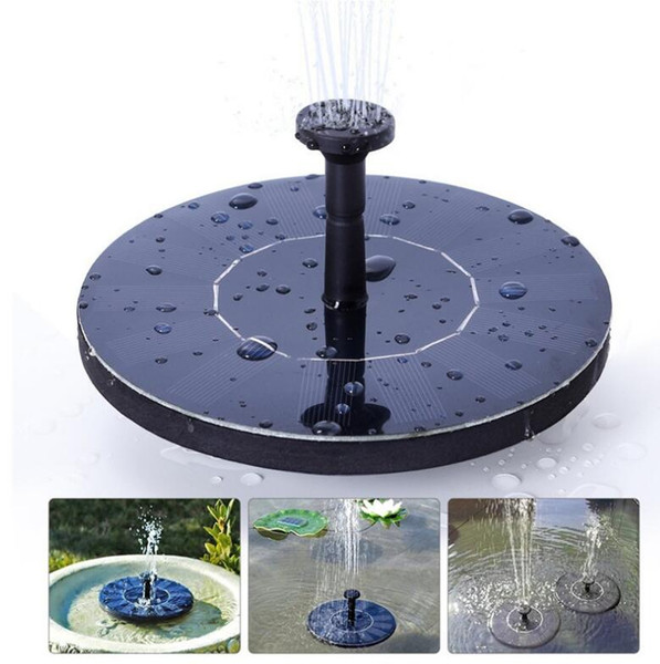 Solar Water Pump Floating Waterpump Panel Kit Fountain Pool Pump Kit Lotus Leaf Floating Pond Watering Submersible Garden Water GGA398 50PCS