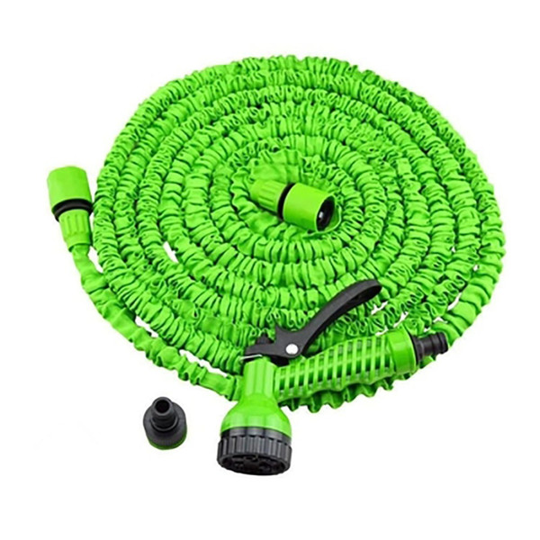 High quality 100FT Plastic Green Blue Water Spray Nozzle Sprayers Triple Expandable Flexible Water hose Garden Pipe Set Car washing