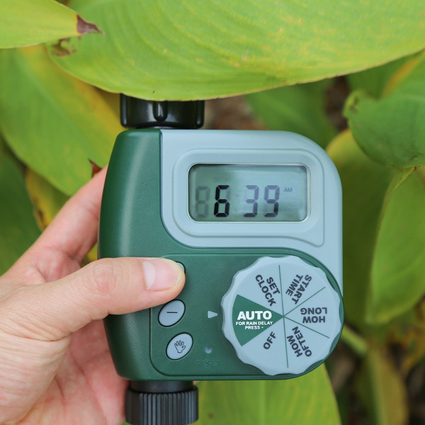 Outdoor Garden Irrigation Controller Solenoid Valve Timer Single Outlet Programmable Hose Faucet Watering Timer System for Yard Greenhouse