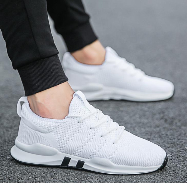 2019 Newest Sports shoes breathable running shoes for men summer mesh net shoes casual non-slip Korean version of the trend of deodorant