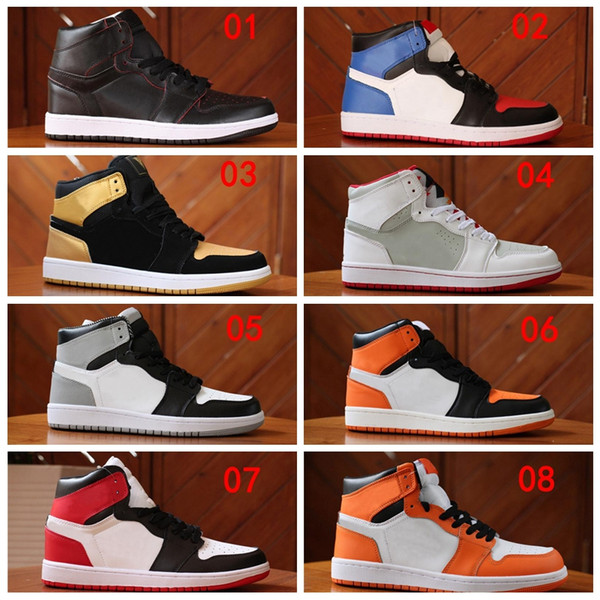 JN001t2c hot sale cheap Men Women Sports outdoors shoes 1 Retro High MID OG 1S J Luxury designer basketball Sneakers Official Breathable