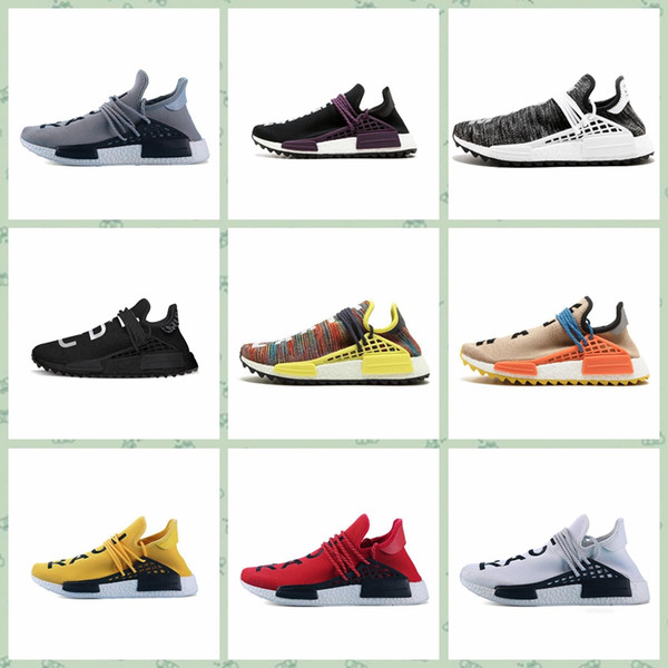 AANDHUMt2c hot sale cheap Men Women Sports outdoors shoes PW Human Race Pharrell Williams HU Official Luxury designer running Sneakers