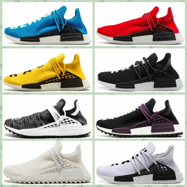 AANDHUMt1b hot sale cheap Men Women Sports outdoors shoes TR PW Human Race Pharrell Williams HU Official Luxury designer running Sneakers