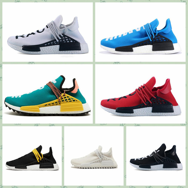 AANDHUMt2b hot sale cheap Men Women Sports outdoors shoes PW Human Race Pharrell Williams HU Official Luxury designer running Sneakers