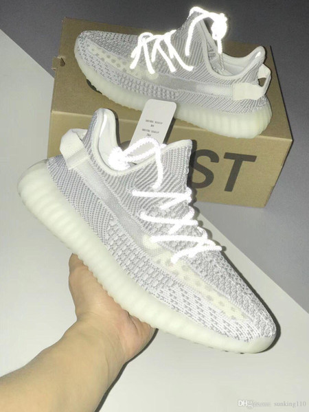 2019 Static Sesame Butter v2 Semi Frozen Yellow Beluga 2.0 3.0 Orange Zebra Black Red Kanye West Running Shoes