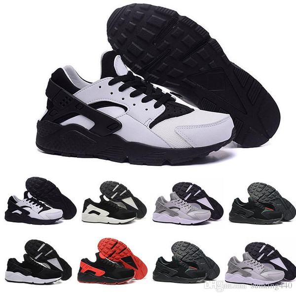 Huarache run ultra running shoes for men women triple black white red breathable mens trainer fashion sports sneakers runner