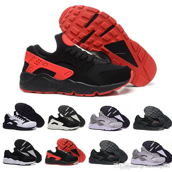 2018 Cheap Air Huarache 2 II Ultra Classical all White And Black Huaraches Shoes Men Women Sneakers casual Shoes Size 36-45