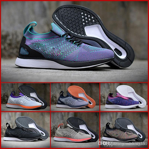 N11-14 2018 Zoom Marah Fly Racer 2 Women Mens Athletc all black red green Casual Shoes weaving Zoom Racer Sneaker Trainrs